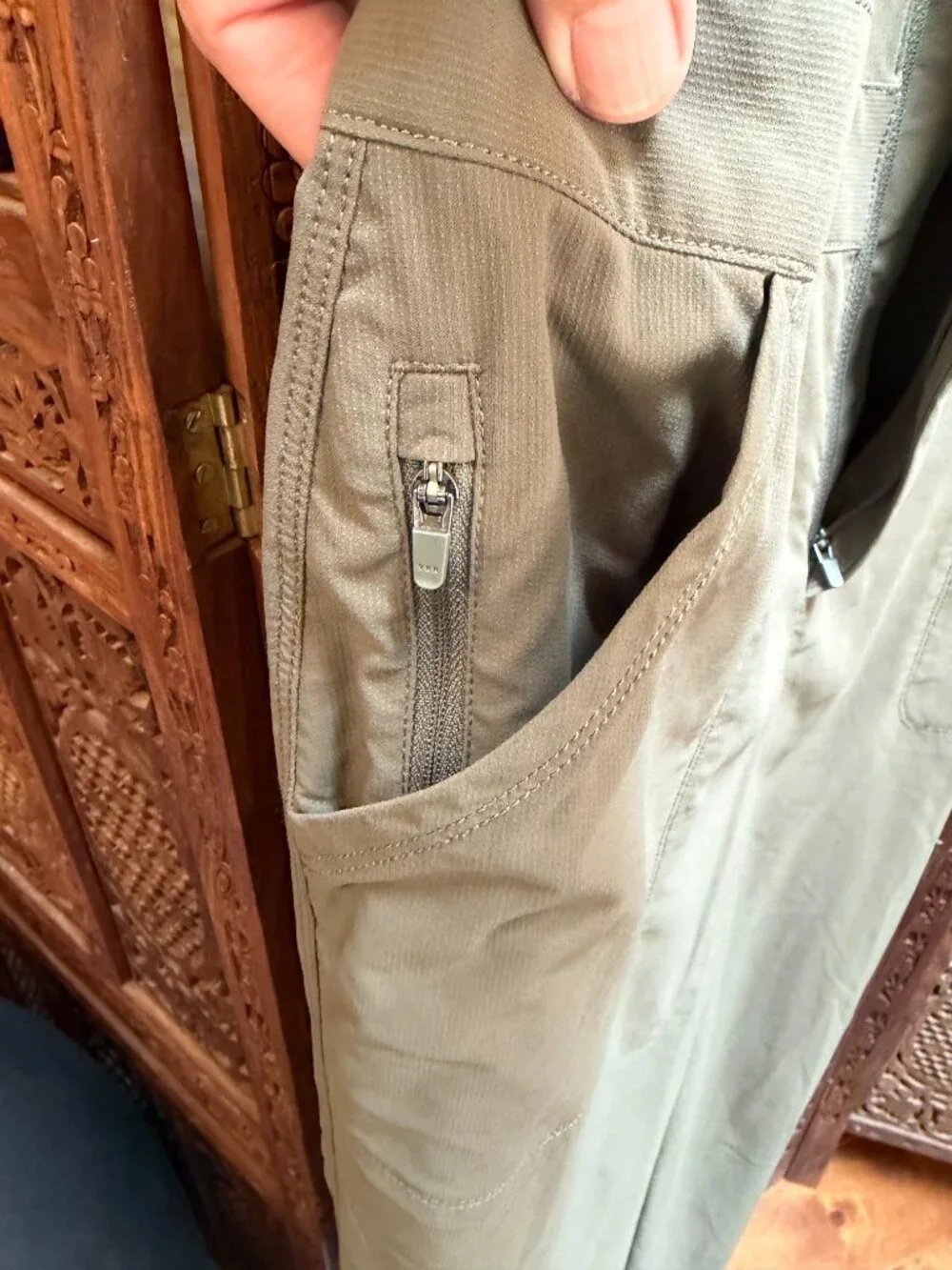 NWT Title Nine Evelyn Jumpsuit, size Medium Moss color - Picture 5 of 6